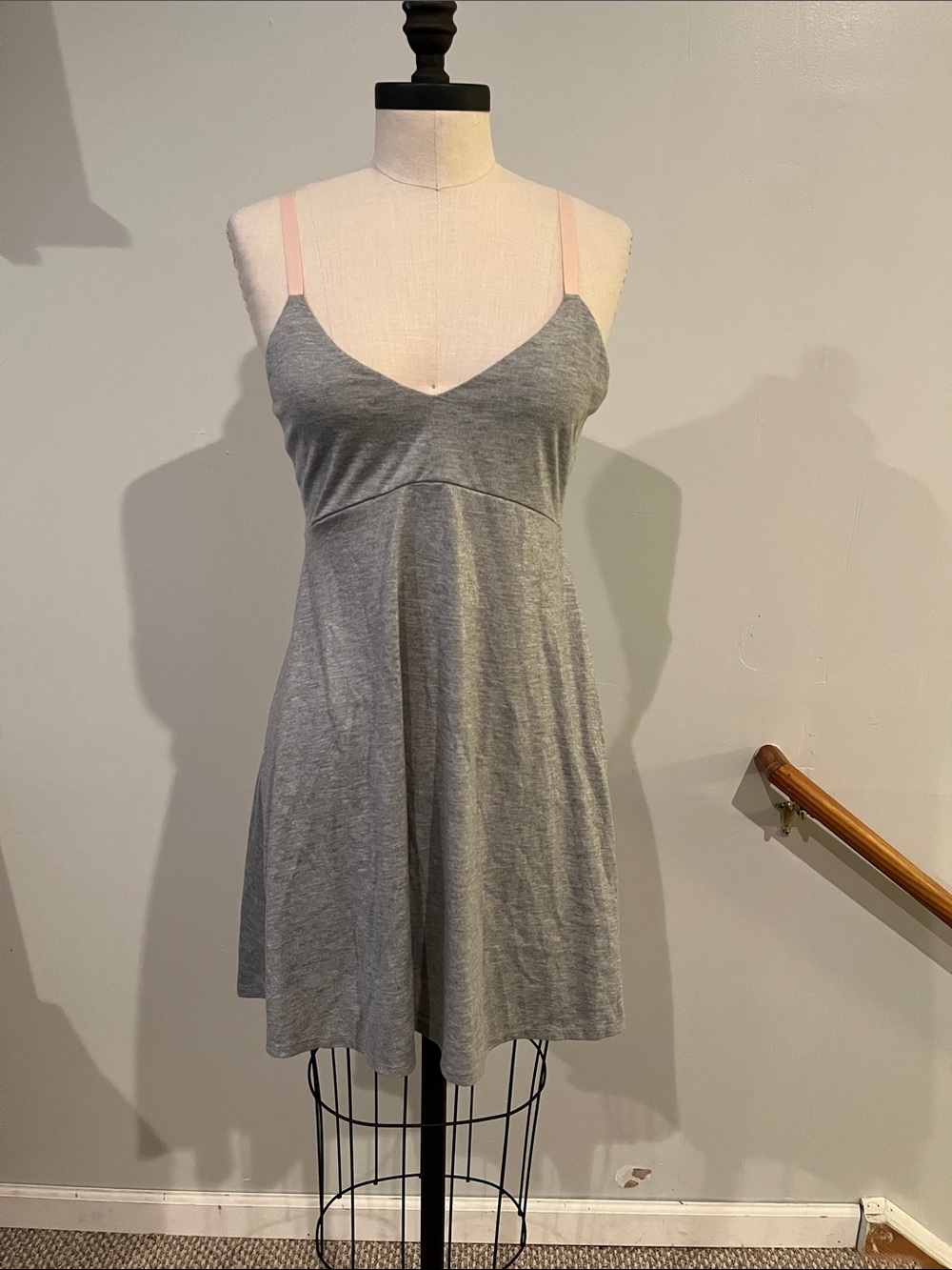 Anthropologie Eloise nightie nightgown babydoll gray pink S